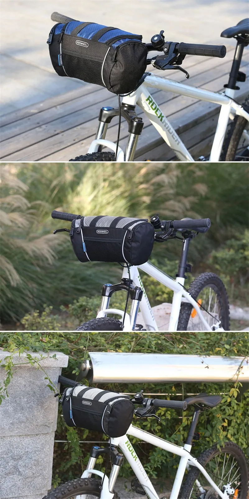 Perfect MTB Mountain Road Bike Bags Handlebar Bar Bag Front Portable Handlebar Basket Bike Bags Multi-use Bicycle Accessories BG0006 10