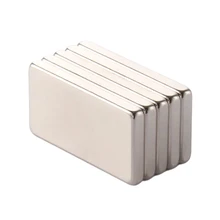 5 шт. 20X10X2 мм супер мощный небольшой Неодимовый магнит блок постоянный N35 Ndfeb сильные кубовидные магнитные магниты на холодильник