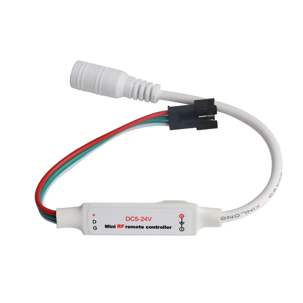 DC5-24V RGB управление Лер RF беспроводной регулятор освещенности с дистанционным управлением для WS2811 WS2812B Светодиодные ленты 2048 пикселей 300 видов изменений цифровой JQ