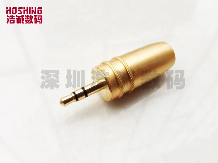 Free shipping 2016 new 3 5 mm Stereo audio lotus plug stereo plug Section three level