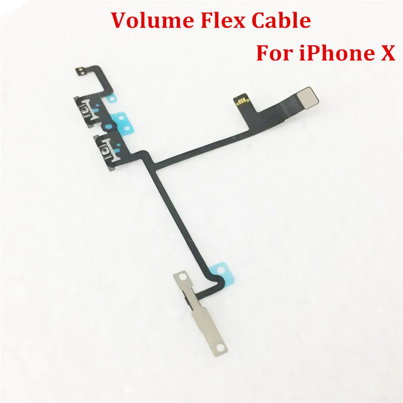 

5pcs/Lot New High Quality Volume Button Flex Cable For iPhone X Switch Control Mute Flex Ribbon For IX Replacement Repair Part