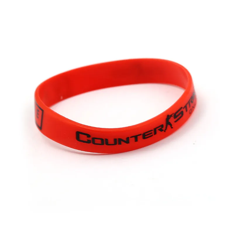  12pcs Game LOL Bracelet JUNGLE SUPPORT TOP MID ADC Logo Silicone CSGO Bracelets DOta 2 Ti8 Bangle F