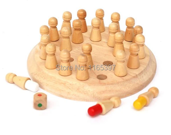 Бесплатная доставка 1 компл. детей деревянный памяти матч Придерживайтесь шахматная игра образовательные ум практика палец интерактивная