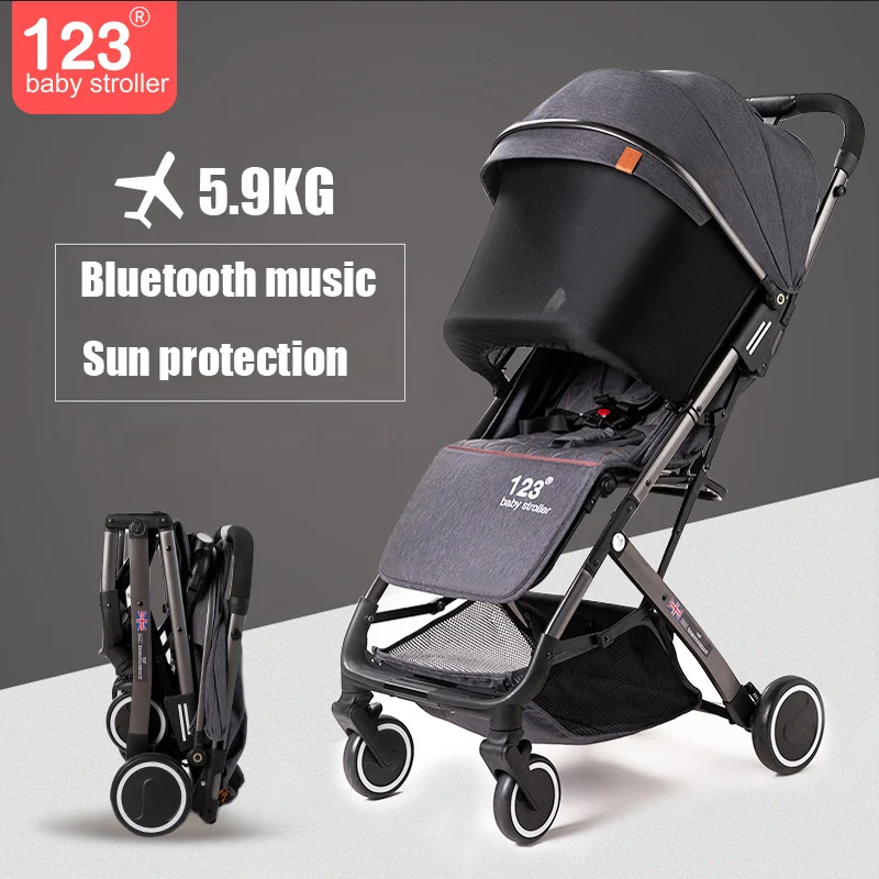 

Infant stroller lightweight folding can sit lie ultralight small portable stroller on the plane travel pocket umbrella car