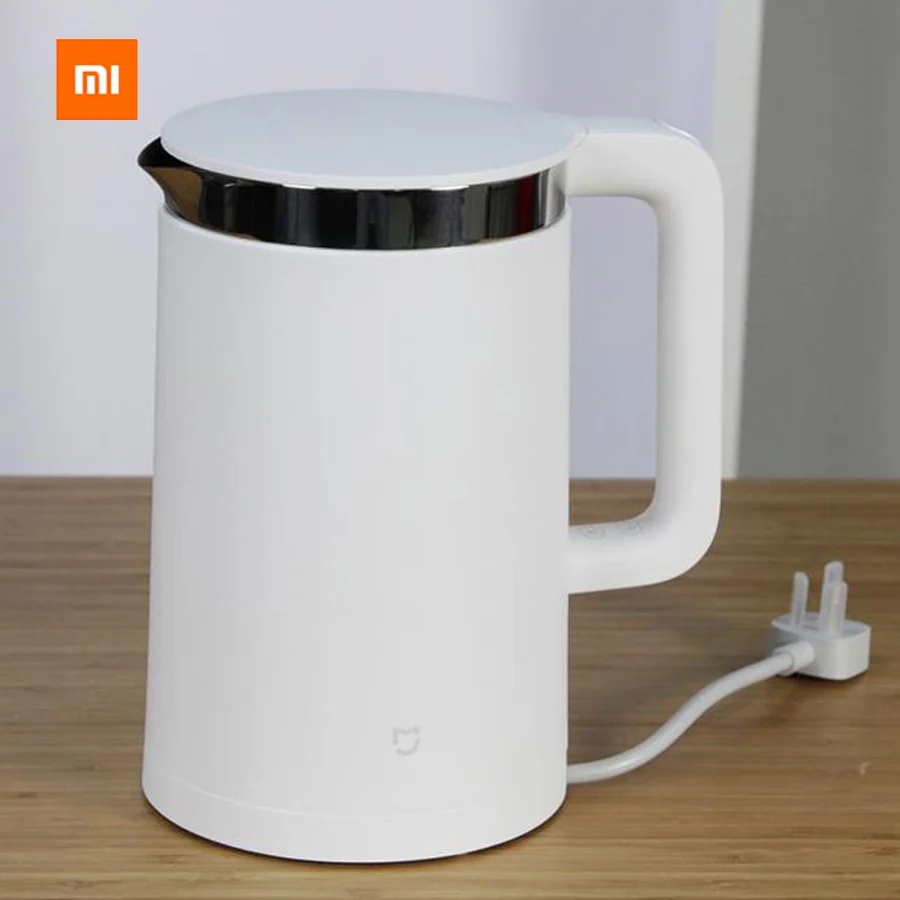 В наличии оригинальный Xiaomi Mijia термостатическая электрическая чайники 1.5L 12 часов термостатический чайник Smart Управление по мобильному