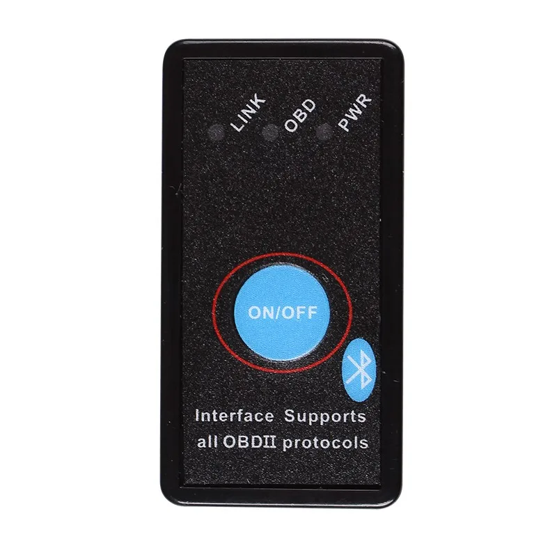 ELM327 Bluetooth V2.1/V1.5 с выключателем питания ODB2 ODBII OBD II ELM 327 Тестер Bluetooth автоматический диагностический инструмент для сканирования крутящего момента Android