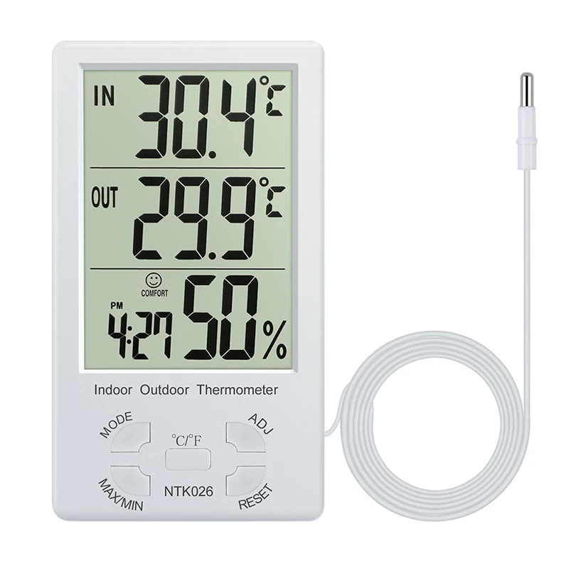 New LCD Digital Weather Station Thermometer Hygrometer In/Out