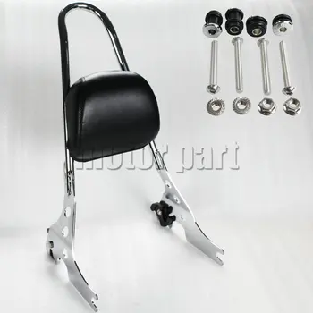 

Sissy Bars Luggage Rack Detachable Upright Passenger Backrest Pad For Harley Sportster XL 883 1200 XL883C XL1200R XLH883 Chrome