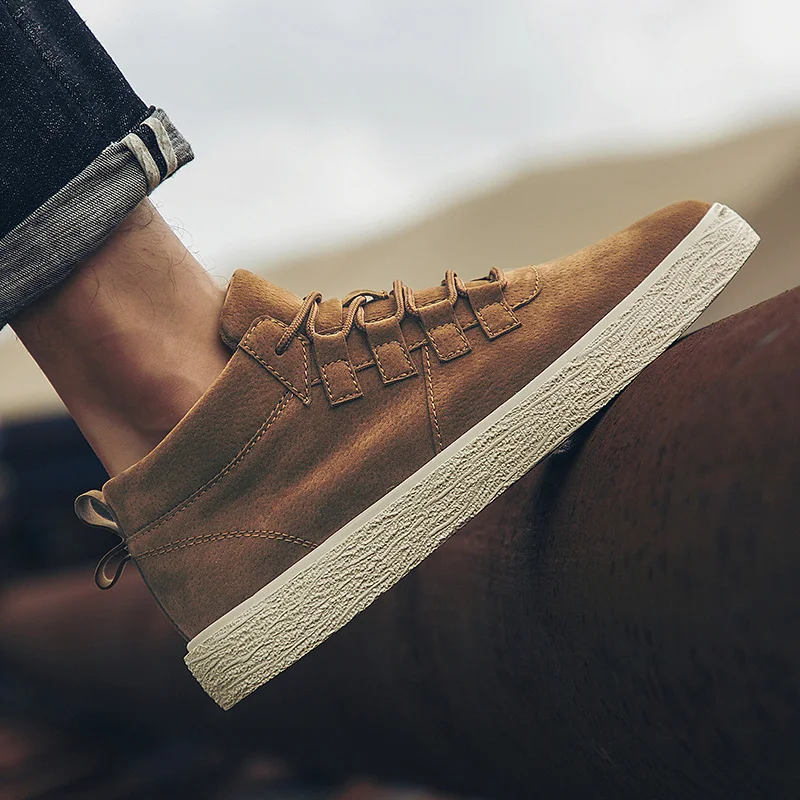 

2018 New Men's Shoes Korean Version Of The Trend Of Men's Shoes Winter Tide Shoes Wild Students Casual Winter Retro Shoes