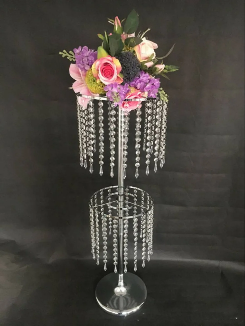 Wedding crystal centerpieces acrylic flower stand wedding decoration
