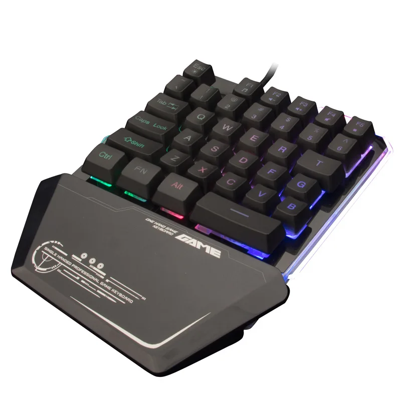 SHELI Одноручная RGB Смешанная Версия Клавиатура робот чувство игры PUBG для