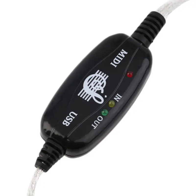 ПК USB для MIDI чехол с клавиатурой конвертер Кабель шнур