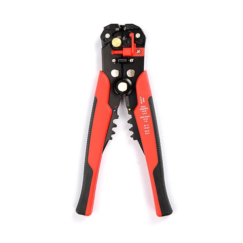 New peeling shear wire strippers stripper tool mini pliers cable cutters tools crimping plier stripping multitool function - Цвет: red