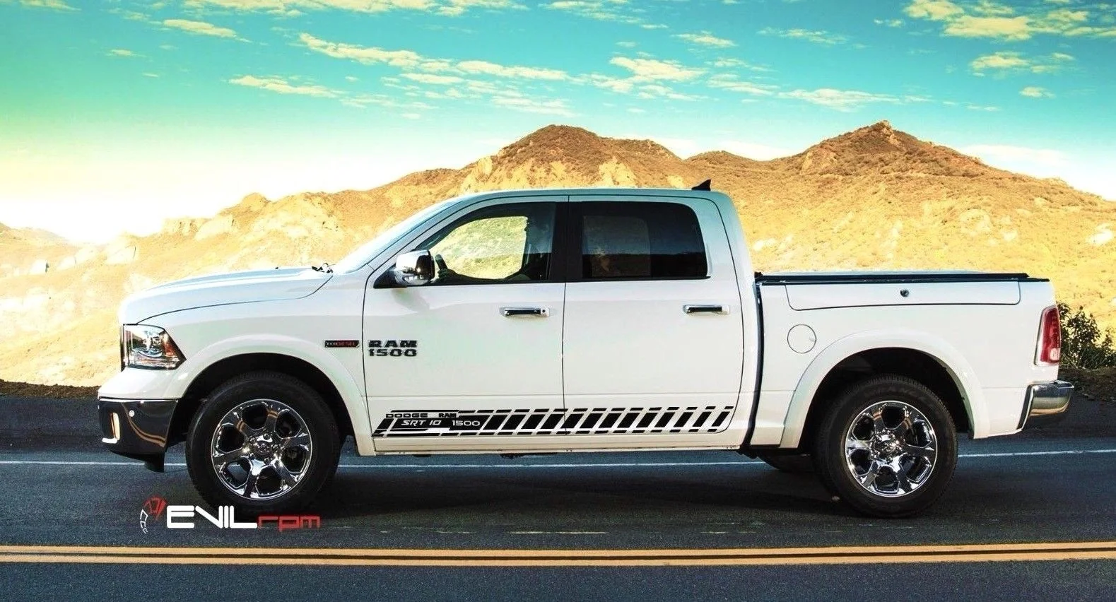 Для 1 набора/2 шт боковая полоса наклейка комплект для Dodge Ram дверь крыло вспышка