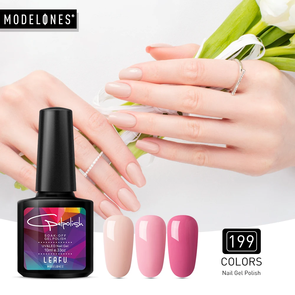 Good Price for  Modelones Newest Pink Color Nail Polish UV Led Long Lasting Nail Gel Polish DIY Nail Art Gel Lacque