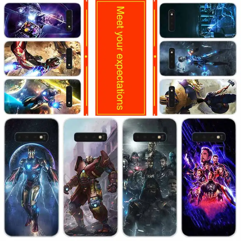 

Phone for Samsung Galaxy S10 E S9 S8 Plus S7 s6 Edge s10 plus s5 Note 10 9 8 Cover Case Marvel Super Heroes Avengers Endgame
