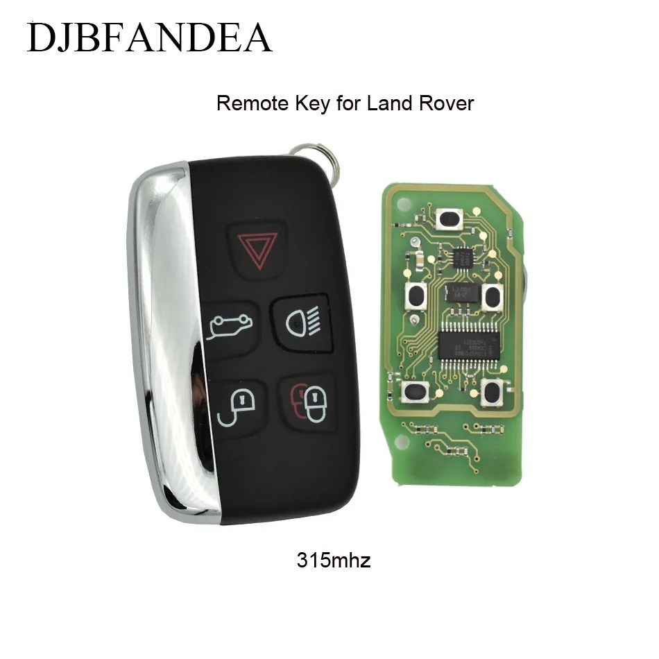 DJBFANDEA 315Mhz 5Buttons Complete Remote Key Fob For Land Rover Range Rover Sport Evogue LR4 Luxury 2010-2015 Keyless Entry key DJBFANDEA 315Mhz 5Buttons Complete Remote Key Fob For Land Rover Range Rover Sport Evogue LR4 Luxury 2010-2015 Keyless Entry key