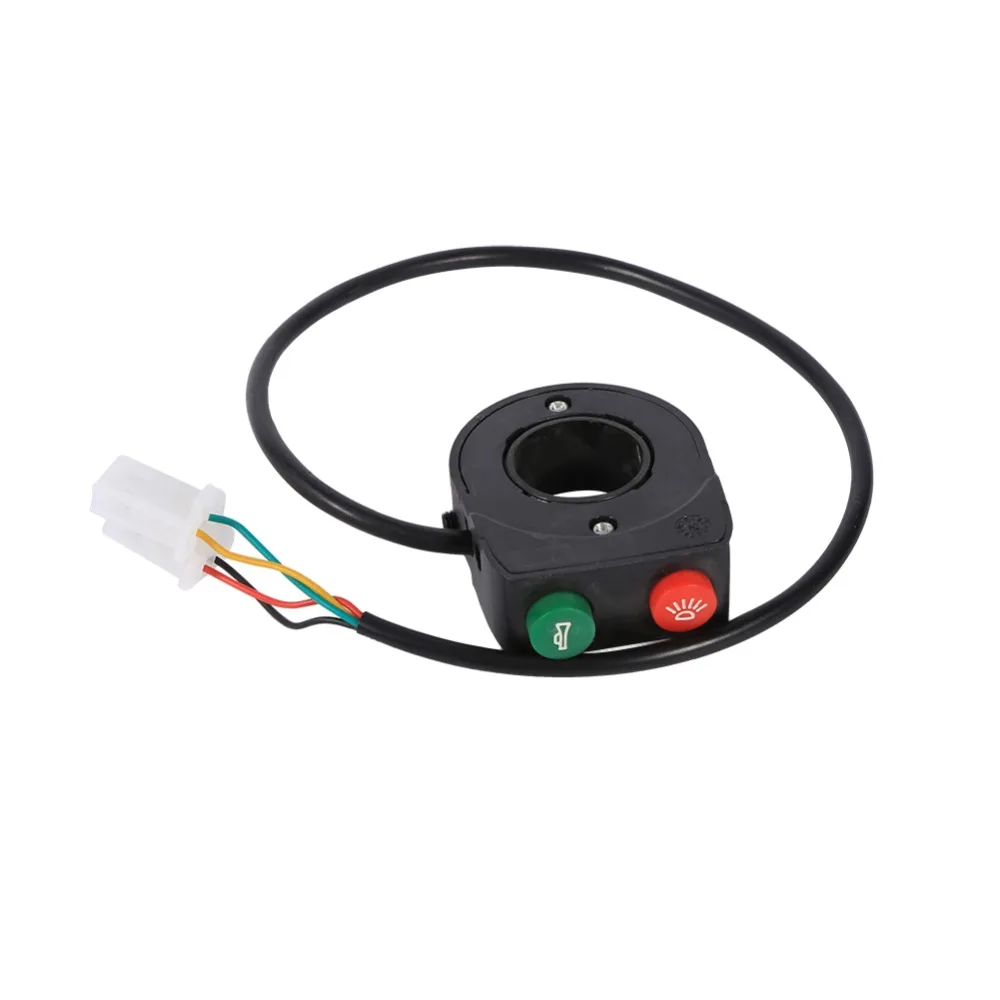 12V Horn Head Light Black On-Off Button Handlebar Switch For Motorcycle Scooter for 7/8" diameter handlebar motorcycle E-bike