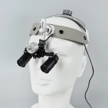 4X/5X/6X Medical Binocular Loupes Kepler Dental Surgical Loupe Surgical Examination Magnifier with LED Light