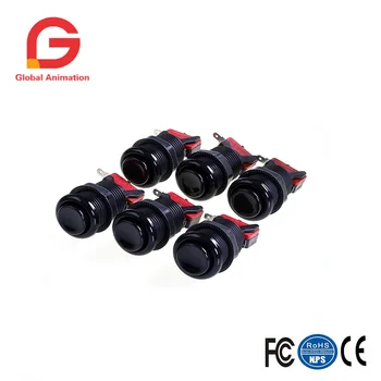 

6x American Push Button Standard Arcade Push Button With Microswitch For Mame Jamma Arcade Machine