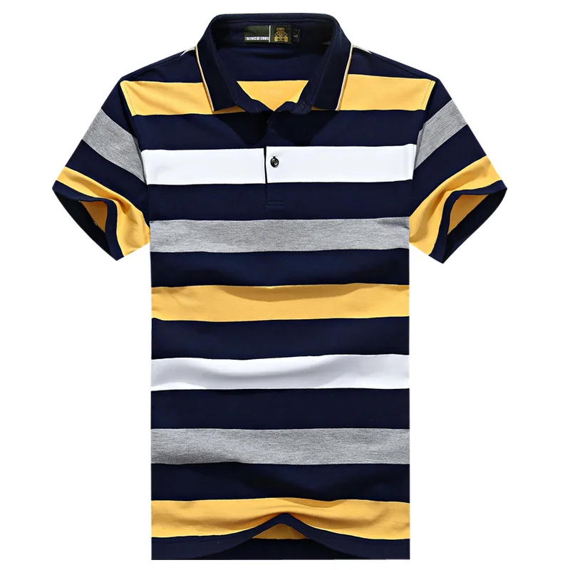 

AFS JEEP Logo Polos Shirt Men Summer Polos para hombre Striped Cotton Military Polos de marca Big Size XXXL tee shirt homme Tops