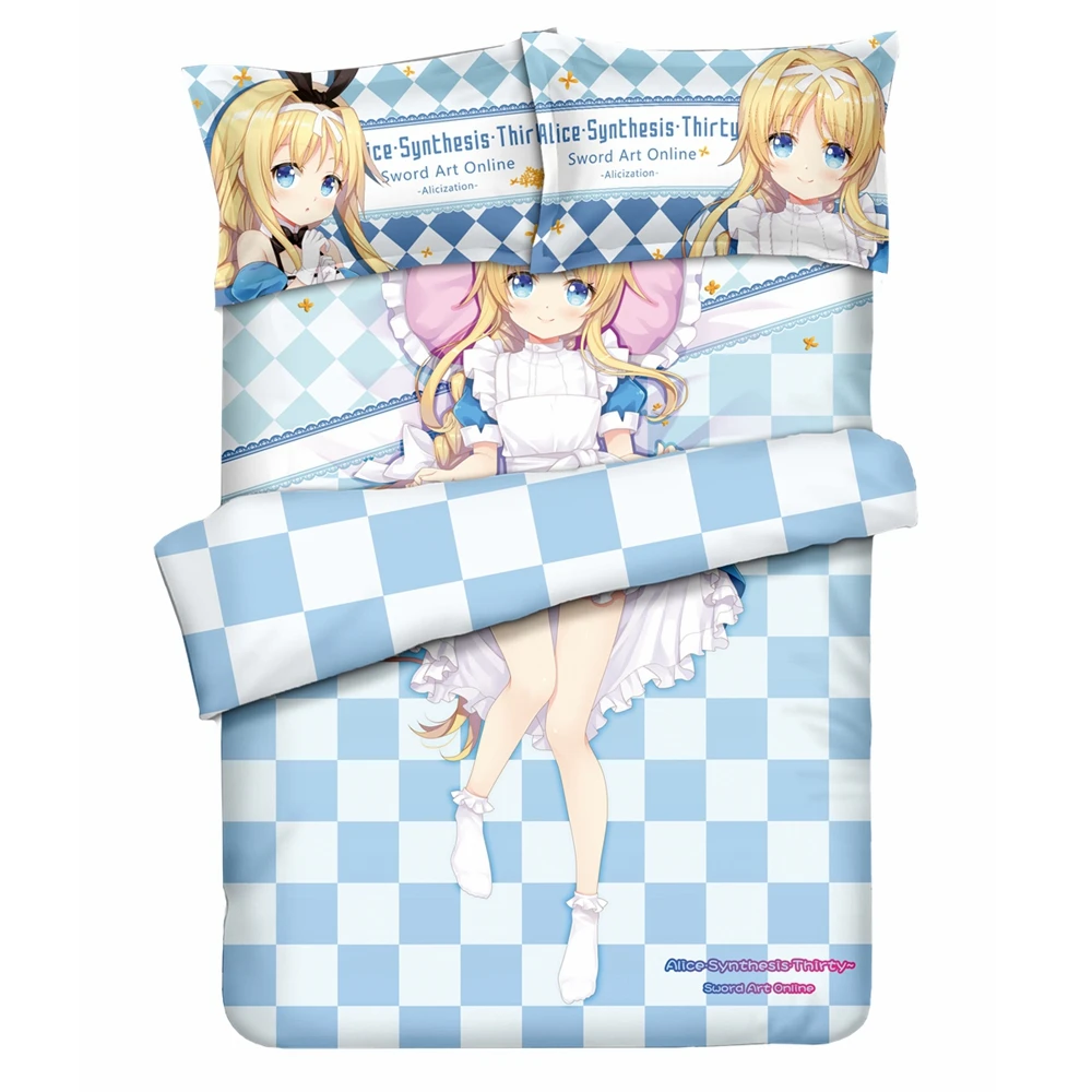 Аниме JK Sword Art Online Alicization Alice Synthesis Thirty одеяло набор кровать плоский лист