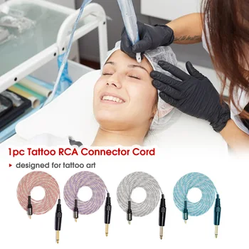 

Tattoo Clip Cord 2 Meters Tattoo Power Supplies Silicone Soft Hook Line Wire Tattoo Accessories High Quality