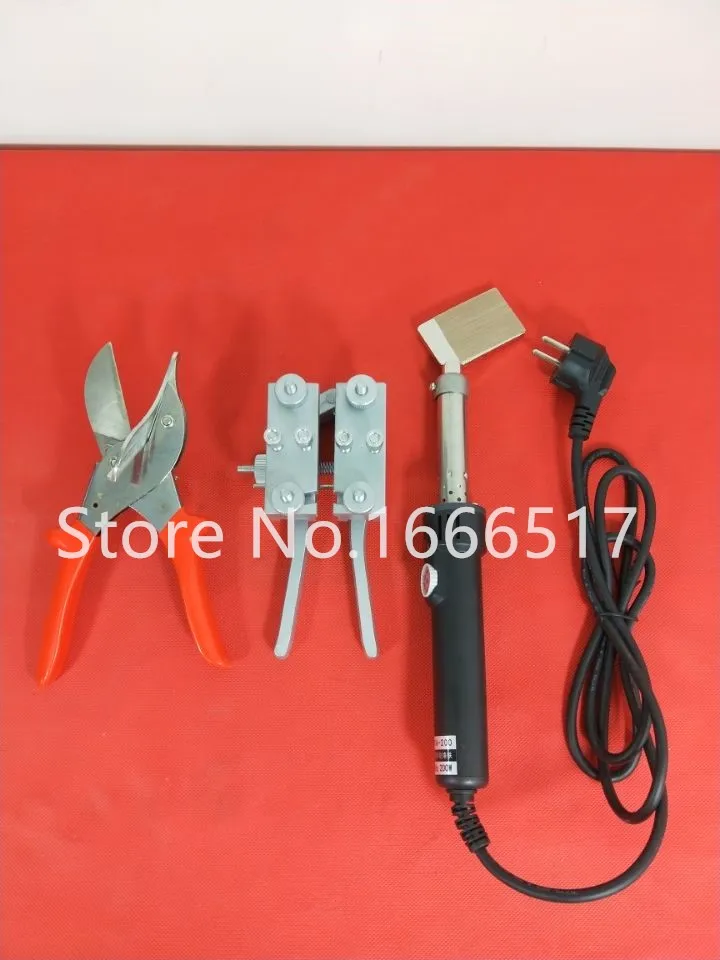 Tools for PU round belt Welding machine welding clamp+scissor+soldering iron with PTFE coating