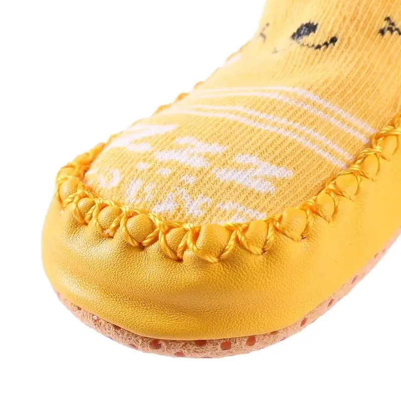 Нескользящие забавные домашние носки-тапочки для новорожденных г. Носки для маленьких мальчиков с резиновой подошвой, милые весенне-осенние зимние носки для маленьких девочек