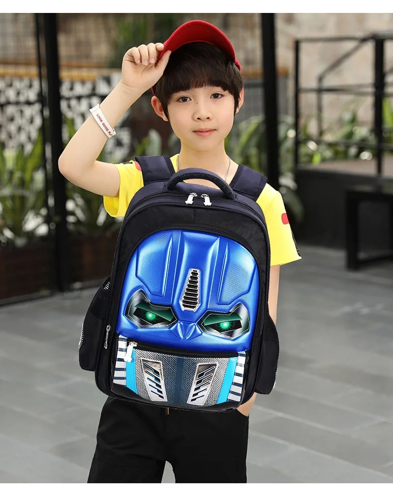 Школьная сумка Детский 3D рюкзак для роботов Детский Рюкзак Mochila Сумка водонепроницаемая мультяшная сумка для мальчиков
