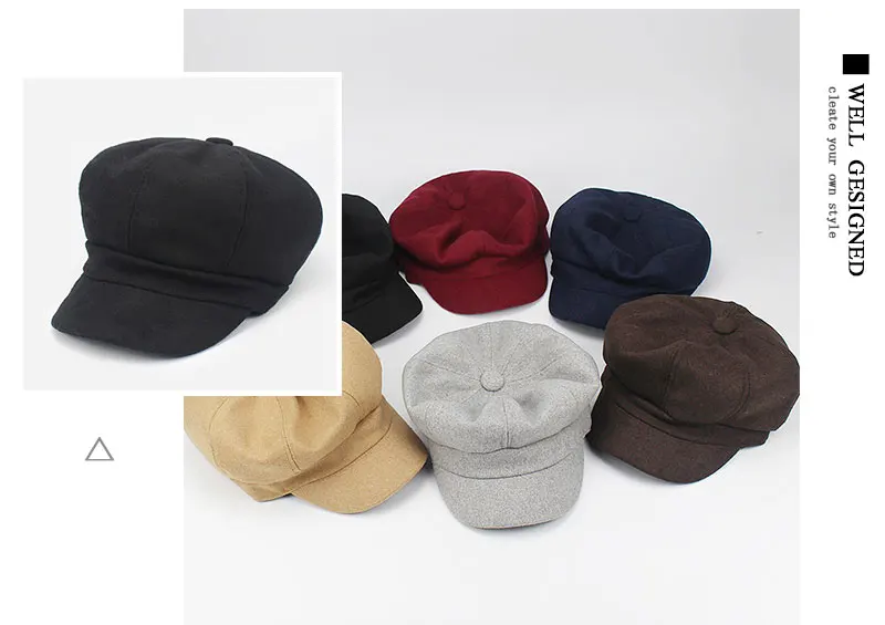 Супер Теплый высококачественный Модный хлопковый женский берет, шапка для женщин, женская кепка, Повседневная Кепка с куполом, женские шапки Boina