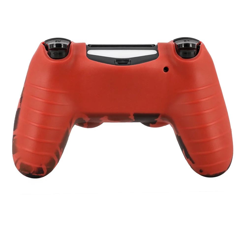 Camouflage Silicone Skin Protective case cover for PS4 Controller-5