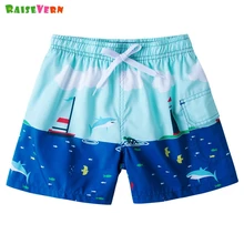 Новинка; детские летние шорты с рисунком для мальчиков; пляжный купальник; купальные брюки; шорты; Детские шорты для мальчиков