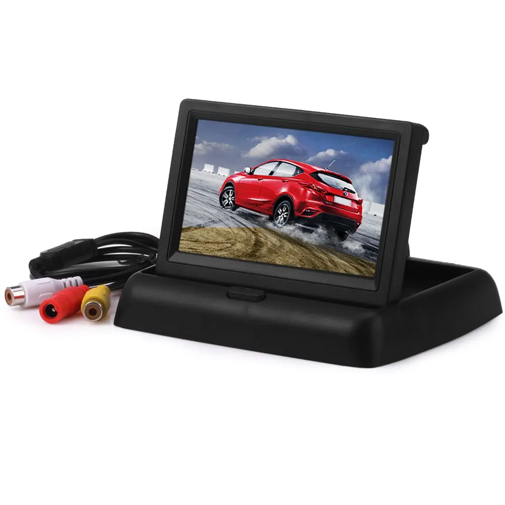 Portable Car Monitors 4.3 Inch 480*234 HD Car Reversing Digital Color