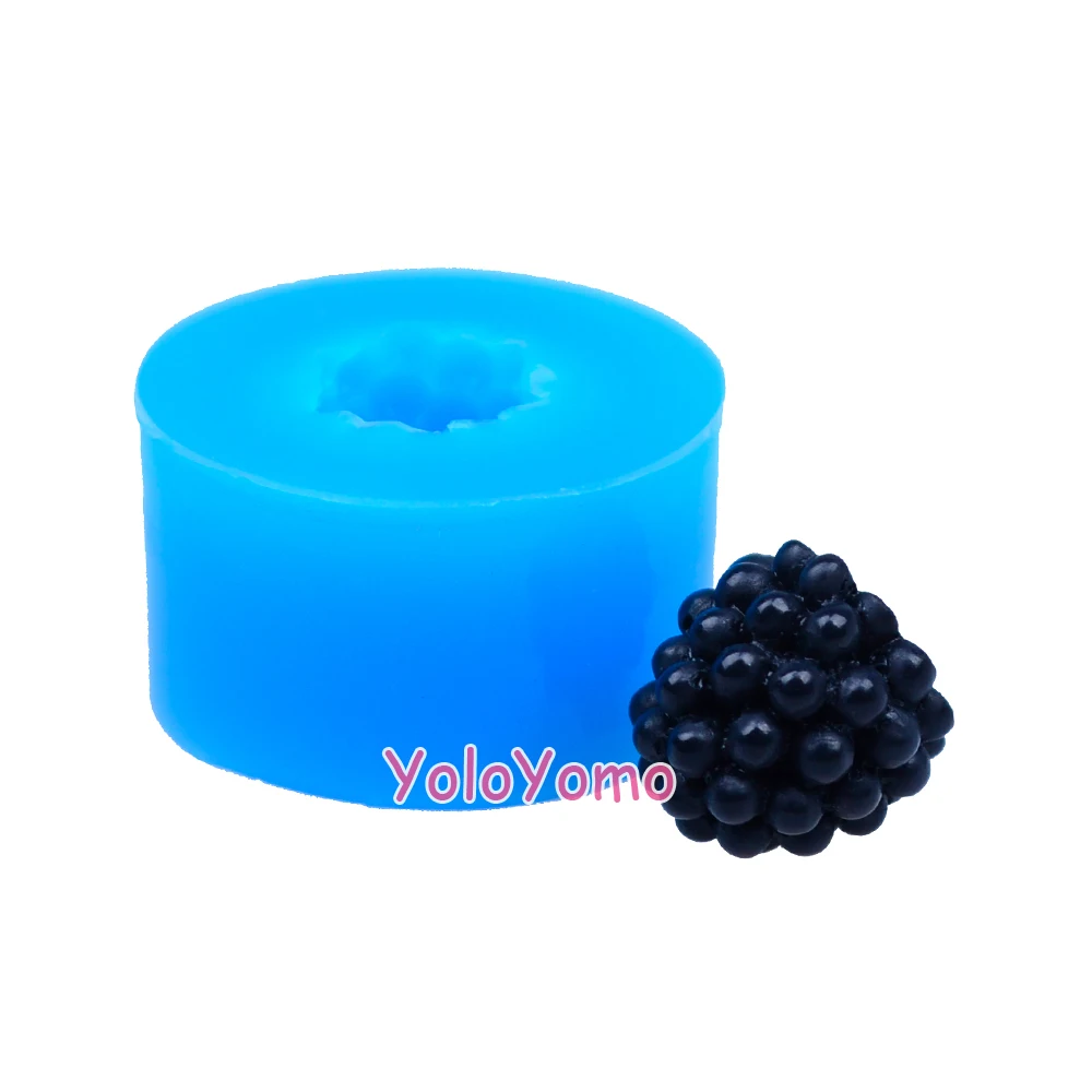 S038YL 13 3 мм 3D Blackberry силиконовая форма сладкие фрукты украшения торта помадка