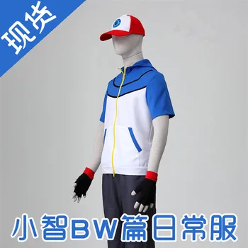 

[Stock]Anime Pocket Monster Ash Ketchum Cosplay Sportswear Suit Best Wish Youth Vigor And Sunshine Daily Wear For Adult And kids