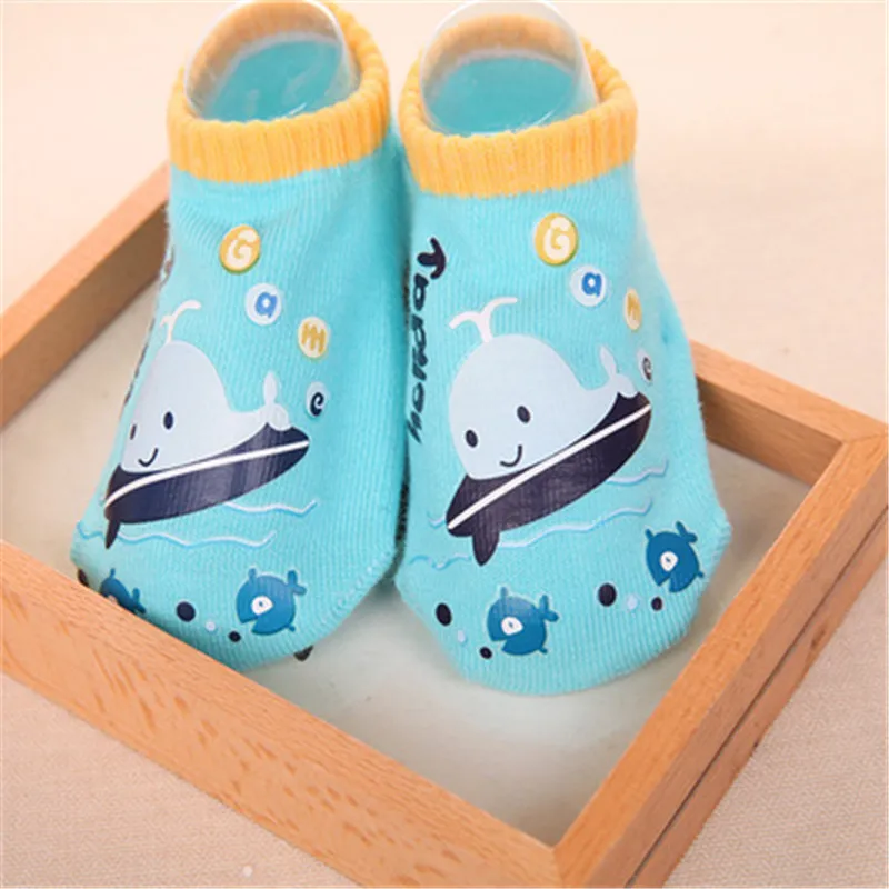 

Winter Autumn Thicken Cotton Baby Boys Girls Socks Rubber Slip-Resistant Floor Socks Cartoon Infant Kids Animal Pig Dog Bear