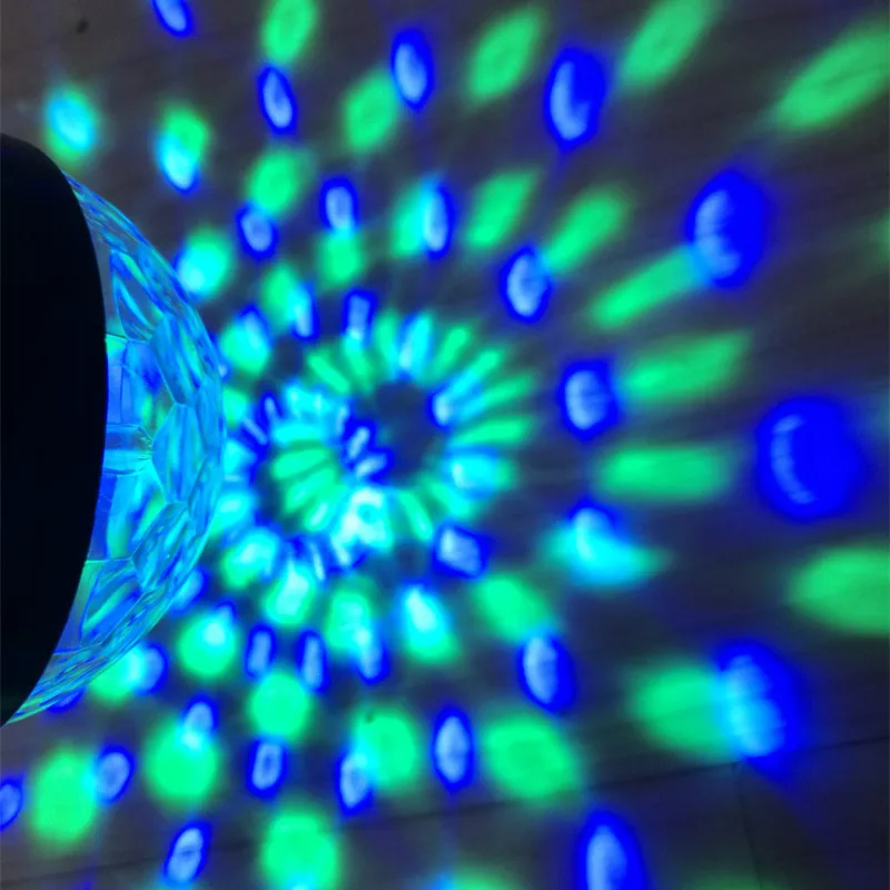 Мини RGB сценическое освещение свет лампы DJ дискотечный шар Lumiere 3 Вт звук проектор музыка рождество KTV Вечерние