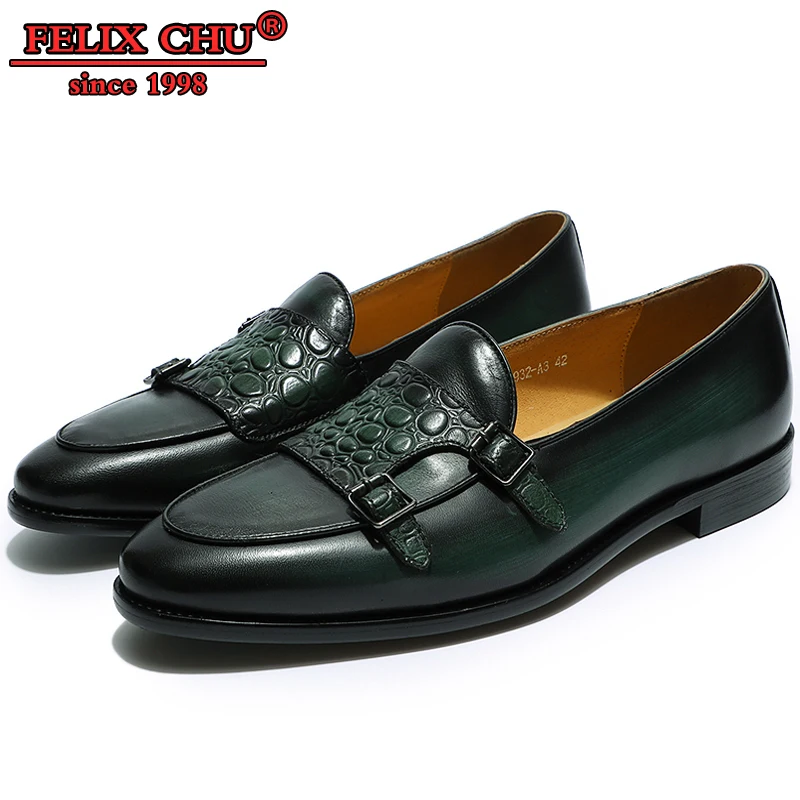 

FELIX CHU 2019 AUTUMN SUMMER MEN LOAFERS FASHION OFFICE LUXURY BRAND EASY DRESS FORMAL GENUINE LEATHER MEN SLIP-ON SHOES MALE