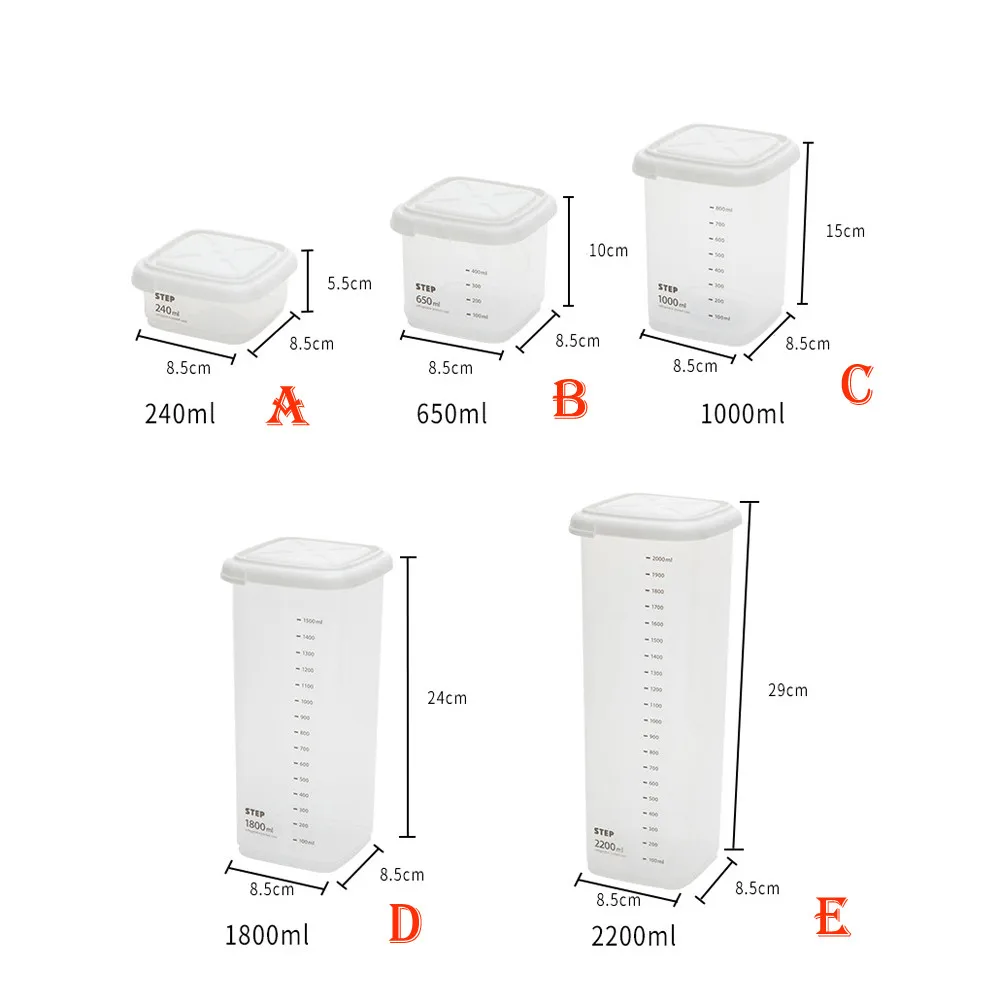 Пластиковые герметичные банки, коробка для хранения на кухне, прозрачная пищевая канистра, сохраняющая свежая бутылка, контейнеры для хранения пищевых продуктов