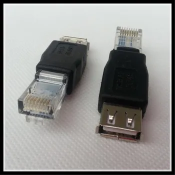 

5pcs RJ45 Male Plug to USB AF Type A Female Jack Adapter Socket LAN Network Ethernet Router Plug