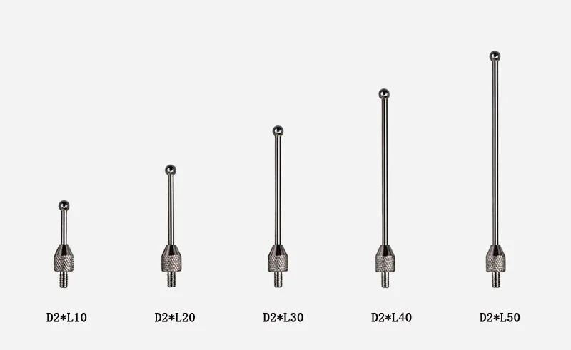 5 шт. M2.5 удлинительная шаровая Головка для датчика циферблата, игольчатый наконечник для индикатора набора, высота измерительная игла