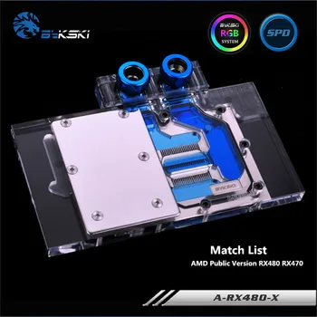 

Bykski Full Coverage GPU Water Block For VGA AMD Public Version RX480 RX470 Graphics Card A-RX480-X