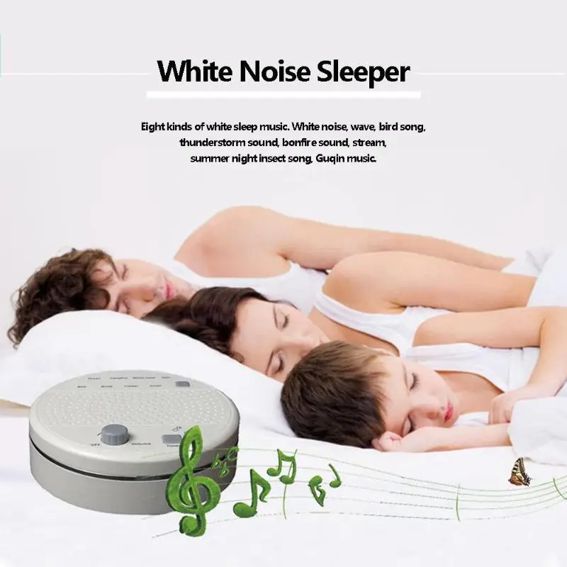 

Baby Sleep Soothers White Noise Machine 8 Soothing Sounds Therapy USB Timing Voice Record Toys Infrant Sleeping Monitors Care