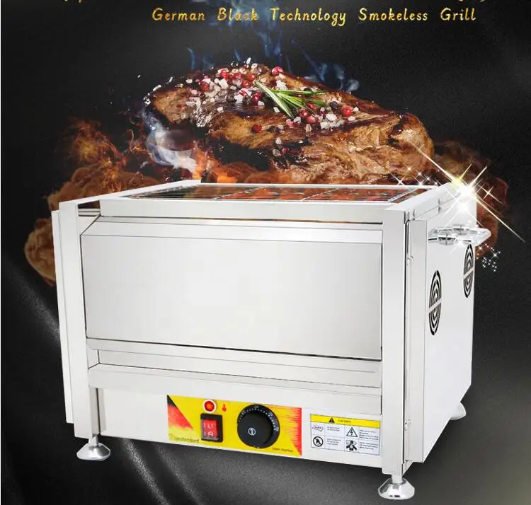 

Smokeless Grill Electric Barbecue Grill for Commercial BBQ Grill indoor household Grilled fish meats barbecue stove machine