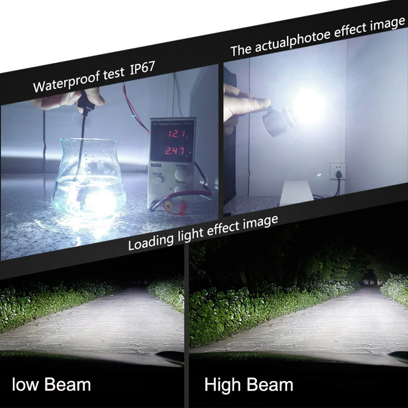 H11 фары высокой мощности 60 Вт H9 H8 светодиодный Автомобильные фары супер яркий 8000LM авто спереди лампы h11 фары дальнего света