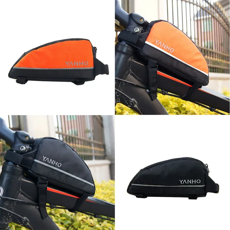 Cheap Cycling Bicycle Bike Banana Bag Top Tube Bag Front Saddle Frame Pouch Outdoor Sports Bicycle Bicycle Bags  Panniers Accessories 1