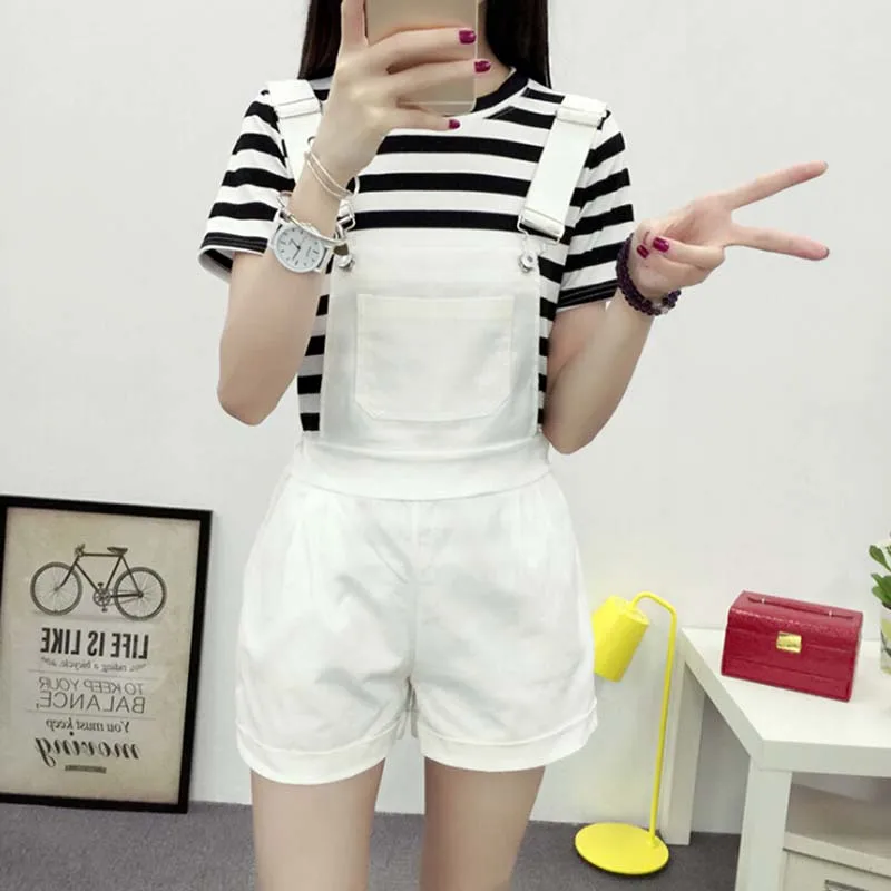 النساء V الرقبة فضفاض Playsuit الدنيم ارتداءها الدانتيل رومبير المرأة بذلة Summe الشارع الشهير حللا