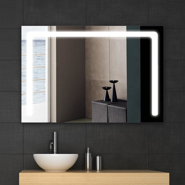 bath mirror Frame led illuminated framed bath mirror bathroom mirrors wall hung mirrors IP44