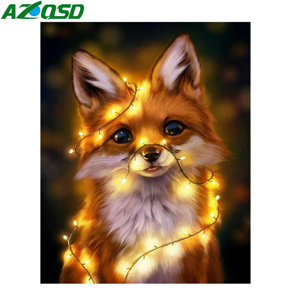 

AZQSD Diamond Painting Animal Needlework Diamond Mosaic Dog Full Circular Picture Of Rhinestones Handmade Wall Decor Gift